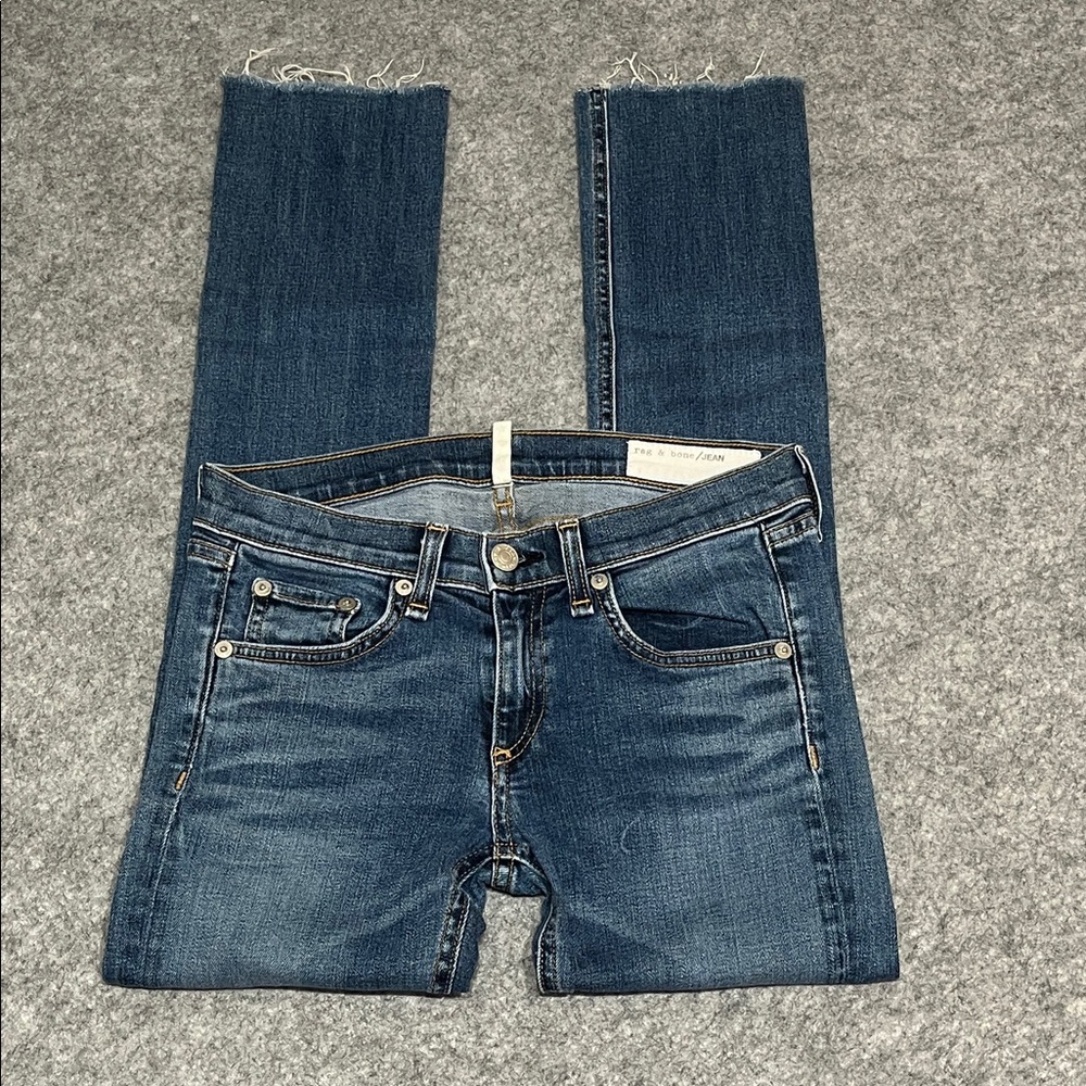 Rag & Bone Dark Blue Cigarette Jeans